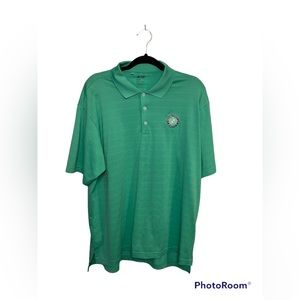 Adidas green short sleeve golf polo shirt.JC Melrose.Large